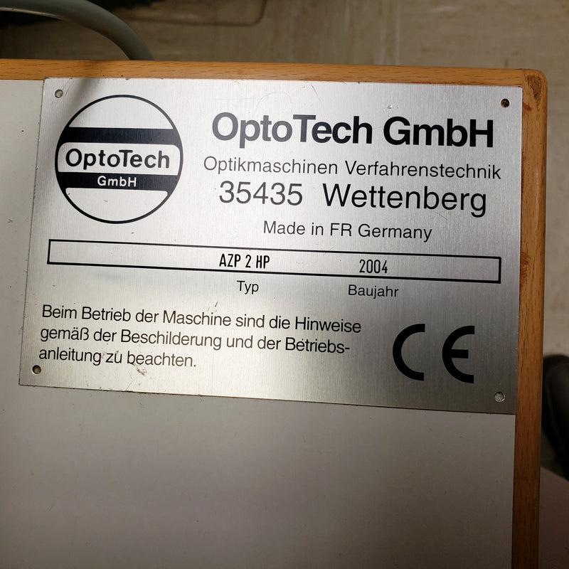 OptoTech AZP 2 HP Centering Machine