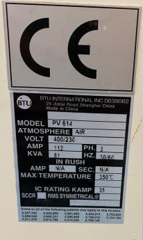 BTU PV 614 Furnace