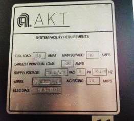 Applied Materials AKT 1600 Sputtering System
