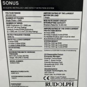 ONTO / Rudolph Sonus 7800