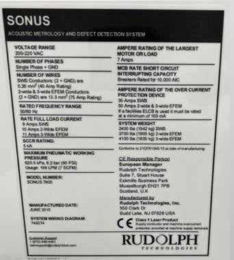 ONTO / Rudolph Sonus 7800
