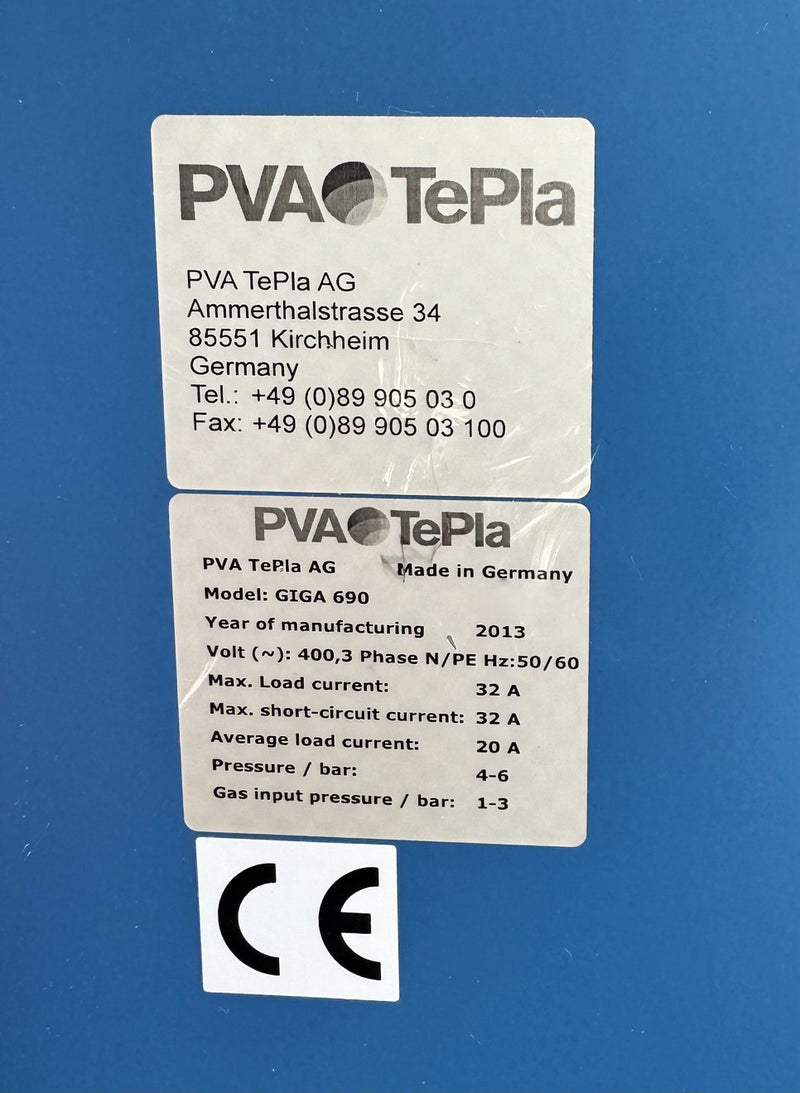 PVA TePla Giga 690 Microwave Plasma System