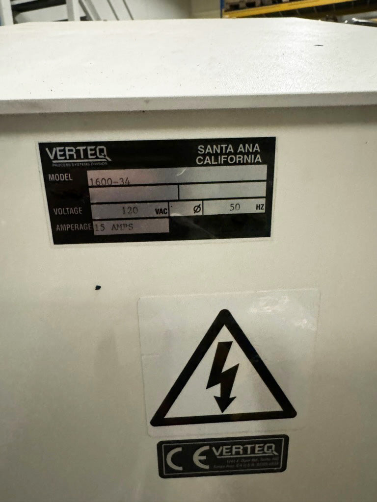 Verteq 1600 34 SRD (Spin Rinse Dryer)