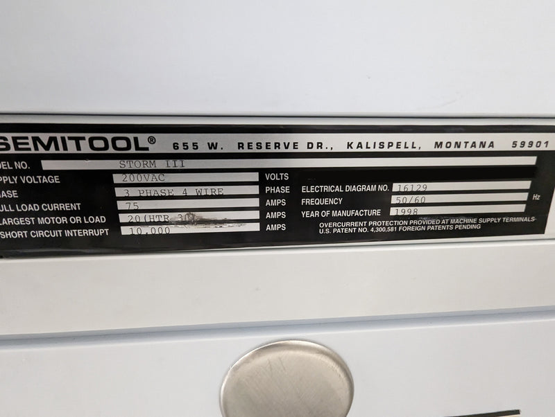 Semitool Storm III