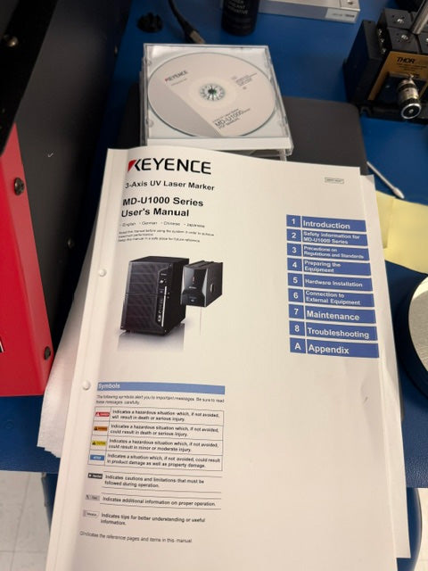 Keyence MD-U 1000 Laser Marker
