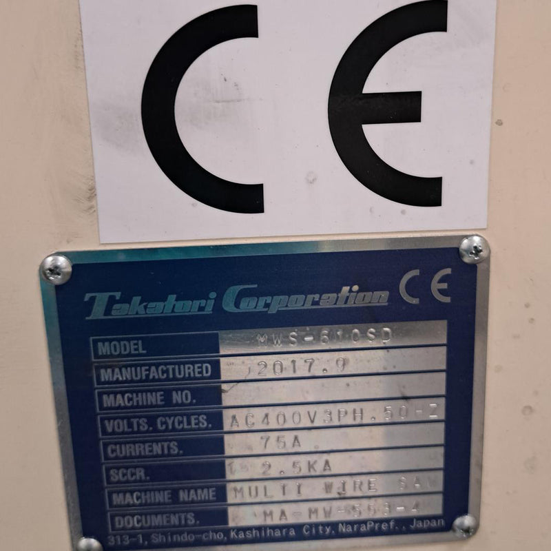 Takatori MWS 610 SD Wire Saw