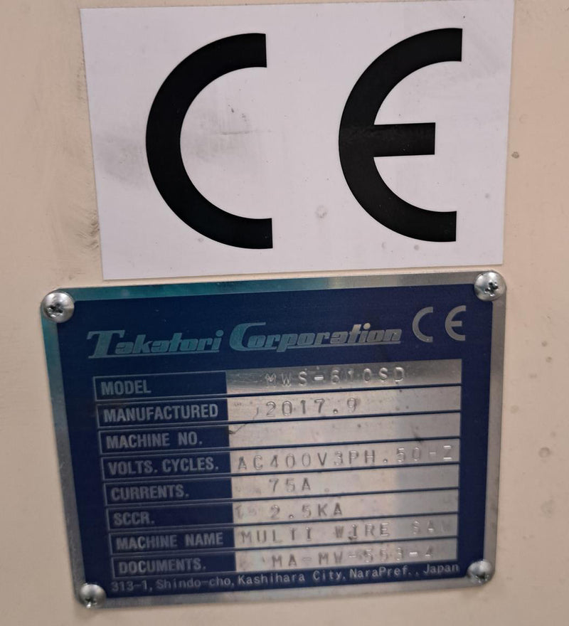 Takatori MWS 610 SD Wire Saw