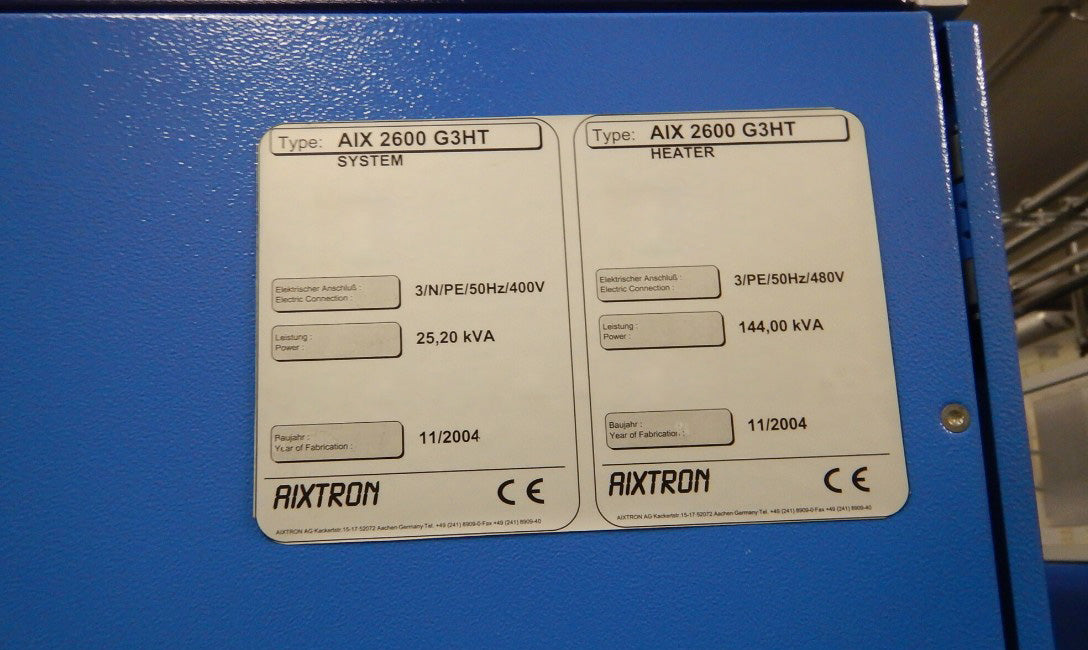 Aixtron 2600 G 3 HT – Bridge Tronic Global