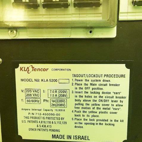 KLA 5200 XP Overlay Measurement