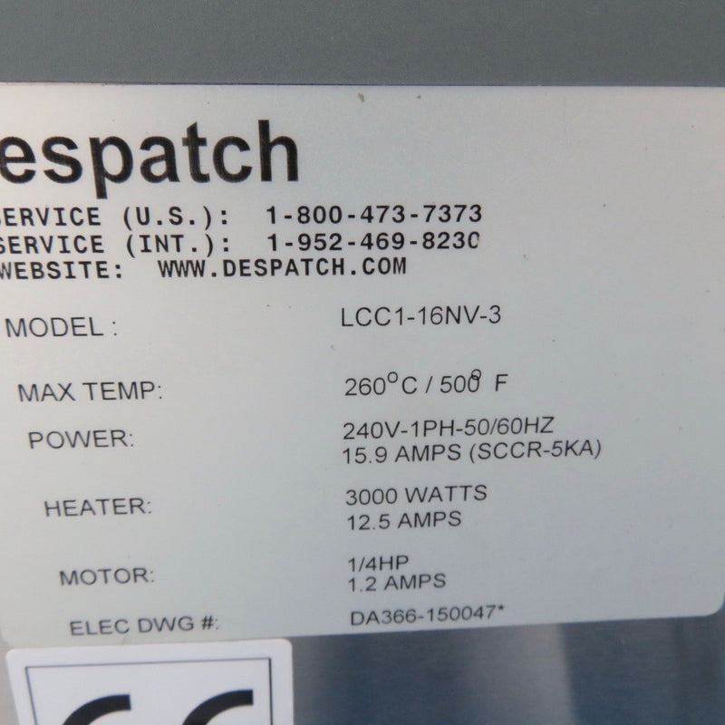 Despatch LCC 1-16 NV 3 Oven