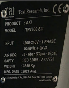 Test Research Inc (TRI) TR 7600 SIII AXI (Automated X-ray Inspection)