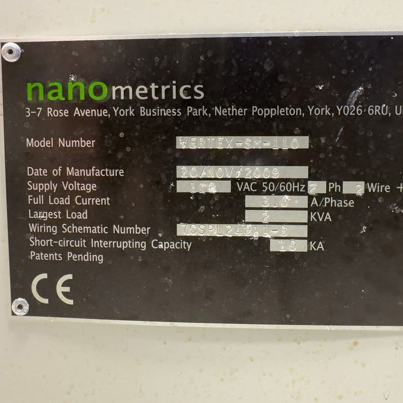 ONTO / Nanometrics Vertex PL Mapper