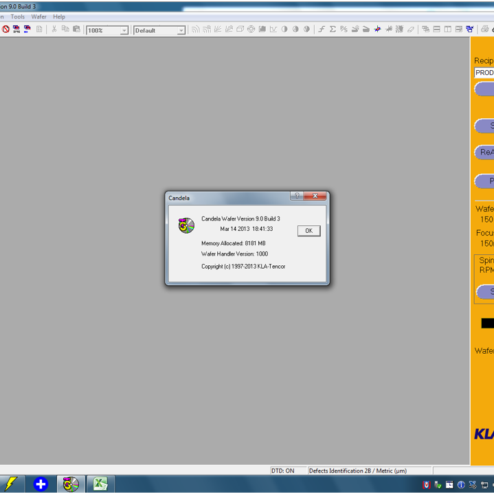 KLA Candela 8620 Wafer Inspection System