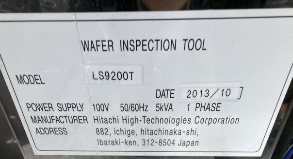 Hitachi LS 9200 T Surface Particle Measurement