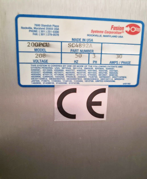 Axcelis / Fusion 200 PCU