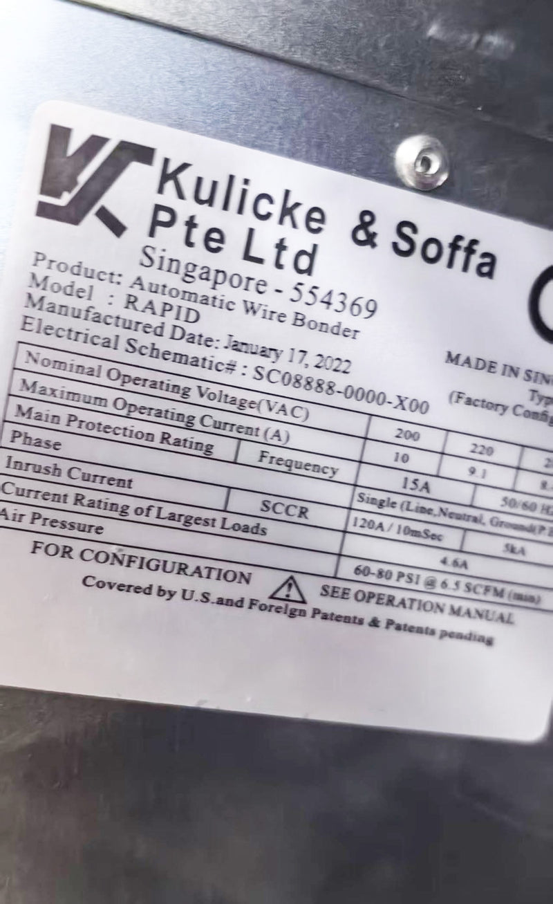 K&S Rapid Automatic Wire Bonder