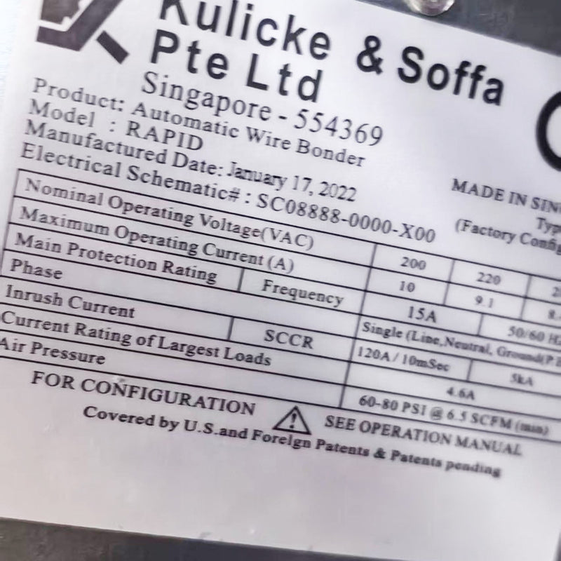 K&S Rapid Automatic Wire Bonder