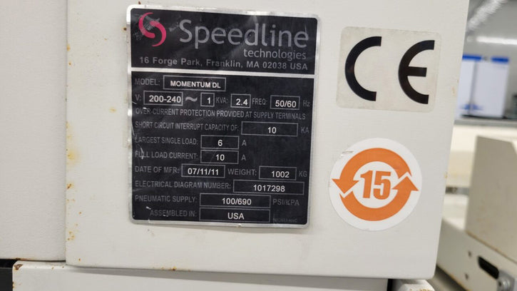 Speedline / MPM Monumentum DL Screen Printer