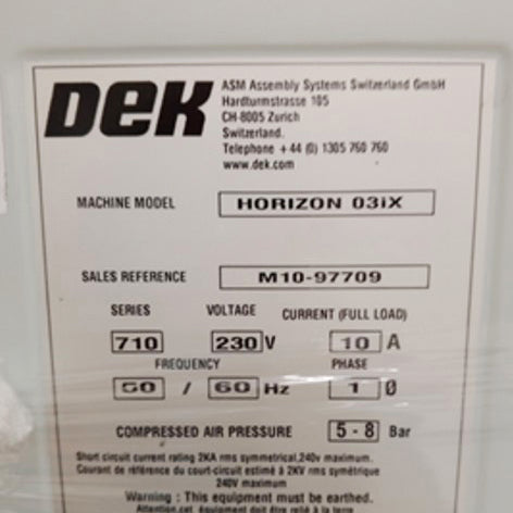 Dek Horizon 03 i X Screen Printer