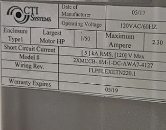 CTI 2 XMCCB 6 M 1 DC AWA 7 4127 Edge Belt Connecting Conveyor