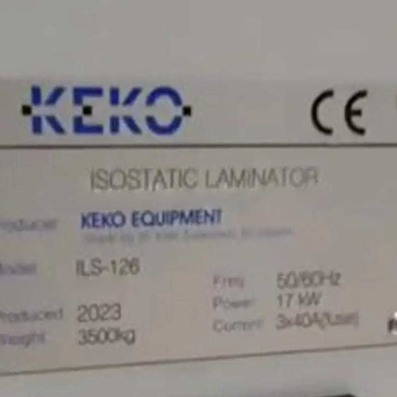 Keko / Haiku Tech ILS 126 Isostatic Laminator