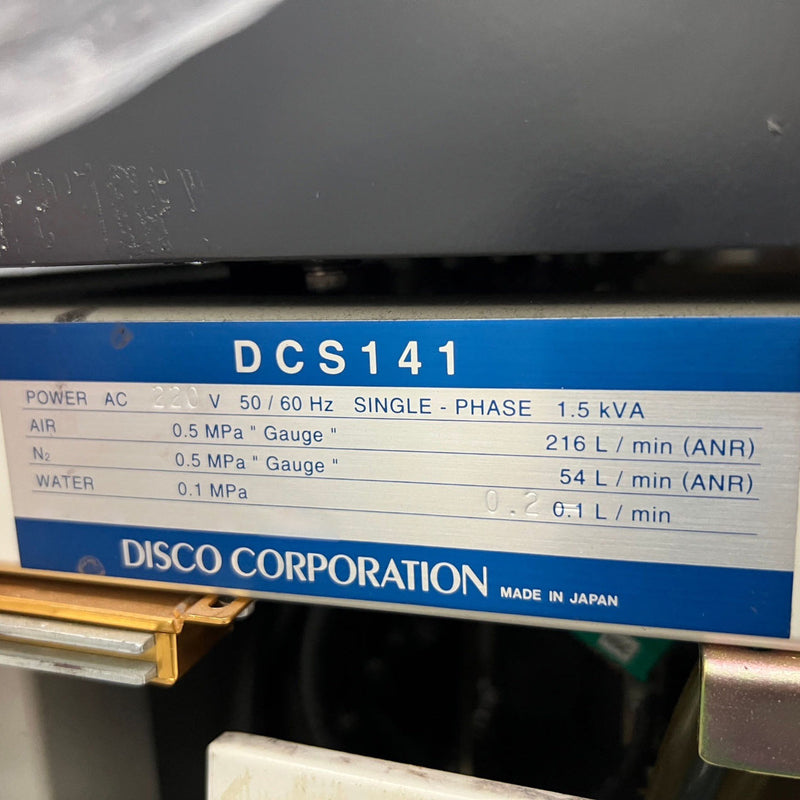 Disco DCS 141 Wafer Cleaner / Spin Dryer