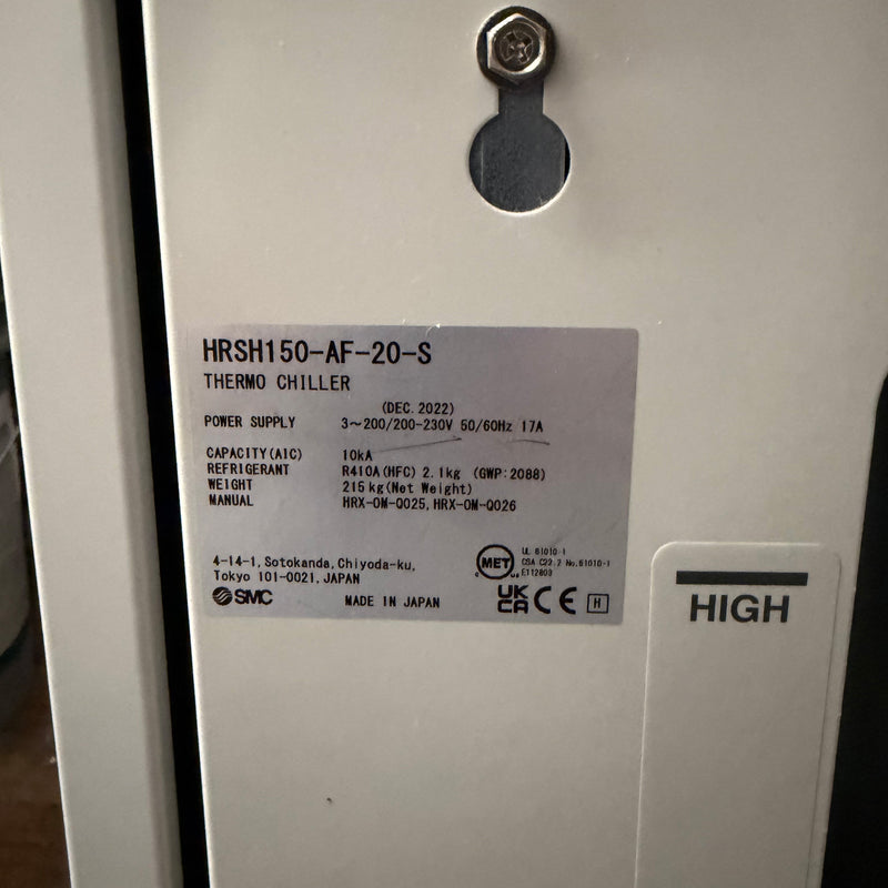 SMC HRS 150 AF 20 S Chiller