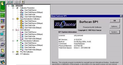 KLA Surfscan SP 1 TBI Particle Defect System