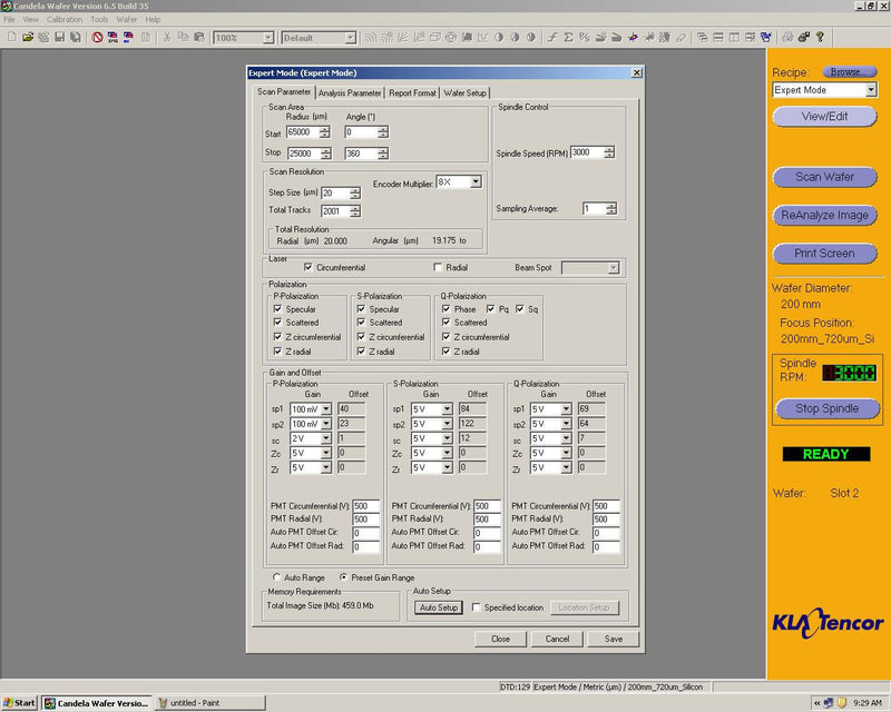 KLA Candela CS 20 Surface Inspection System