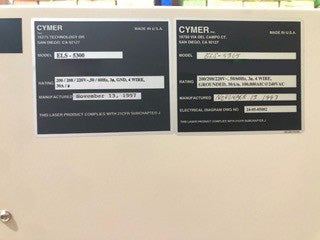 Cymer ELS 5300 Laser System