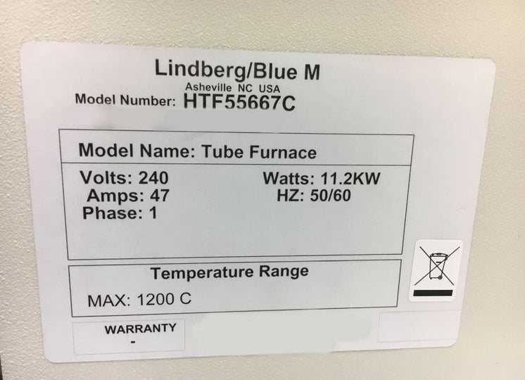 Lindberg / Blue M HTF 55667 C Tube Furnace