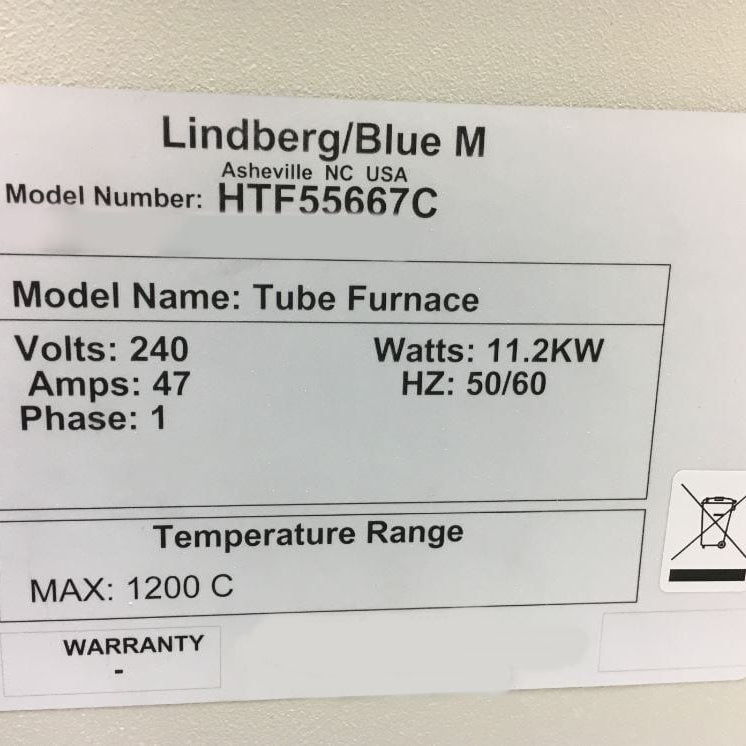 Lindberg / Blue M HTF 55667 C Tube Furnace