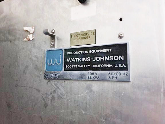 Watkins Johnson (WJ) WJ 999 AP-CVD (Atmospheric Pressure - Chemical Vapor Deposition)