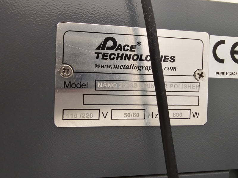 Pace Nano 2000 S Grinder / Polisher