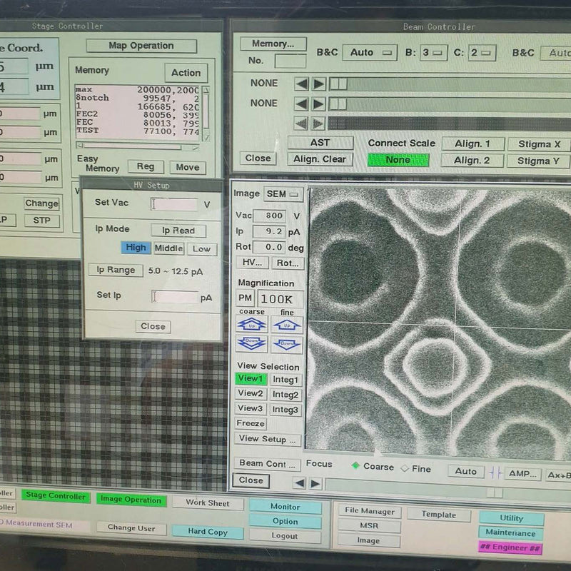 Hitachi S 8820 CD-SEM (Critical Dimension Scanning Electron Microscope)