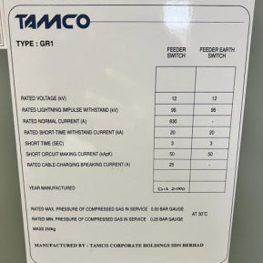 Tamco GR 1 Ring Main Unit (RMU)