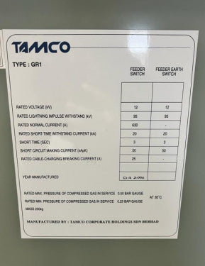 Tamco GR 1 Ring Main Unit (RMU)