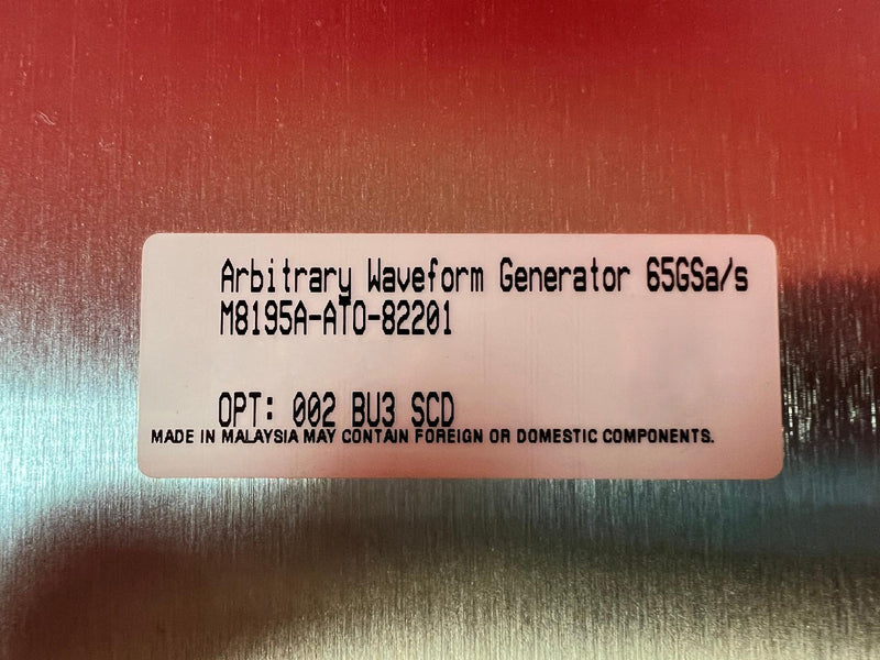 Keysight / Agilent M 8195 A Arbitrary Waveform Generator
