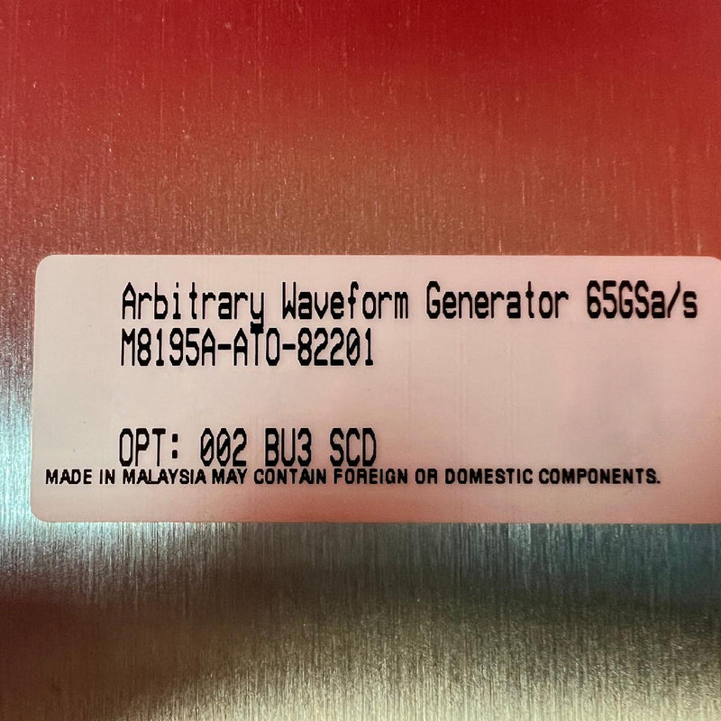Keysight / Agilent M 8195 A Arbitrary Waveform Generator