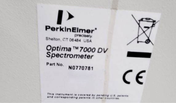 Perkin Elmer Optima 7000 DV Spectrometer