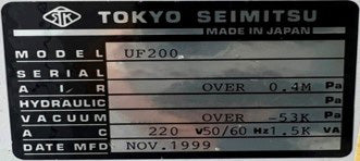 Accretech / TSK UF 200 Automatic Wafer Prober