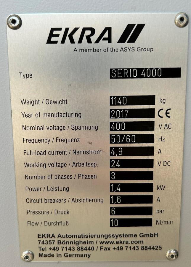 Ekra Serio 4000 Screen Printer