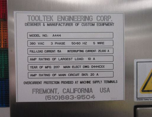 Tooltek Engineering A 444 Dispenser