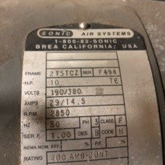 Sonic Electric Drying Motor