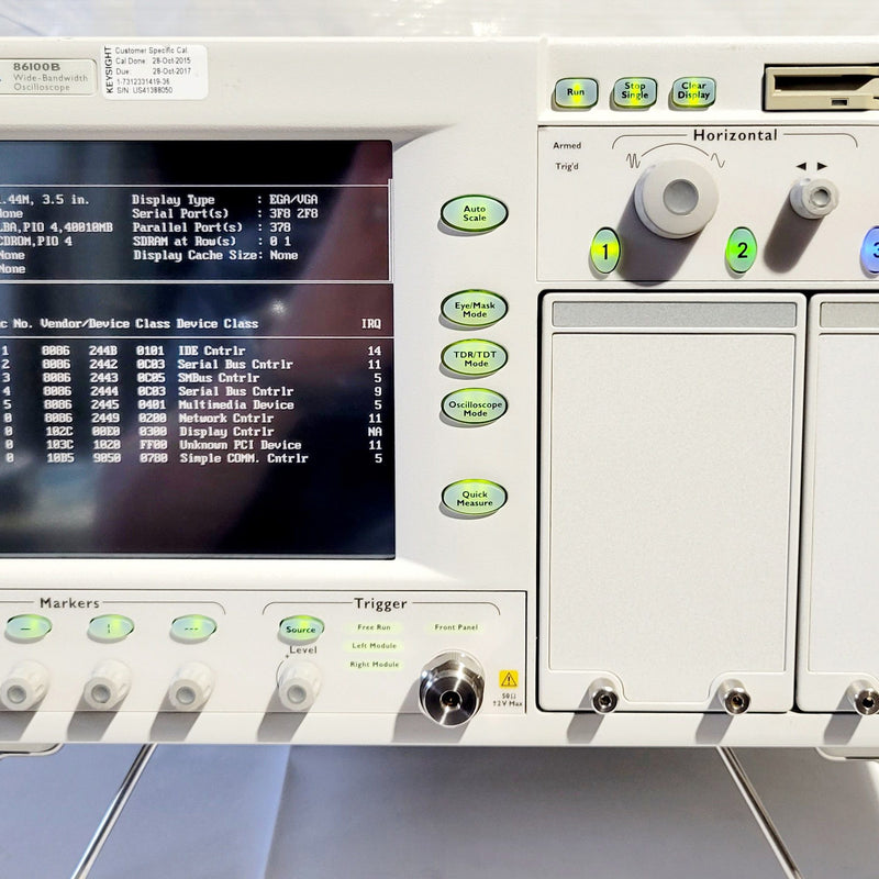 86100 Agilent 86100 B Infiniium DCA Wide-Bandwidth Oscilloscope – Bridge ...