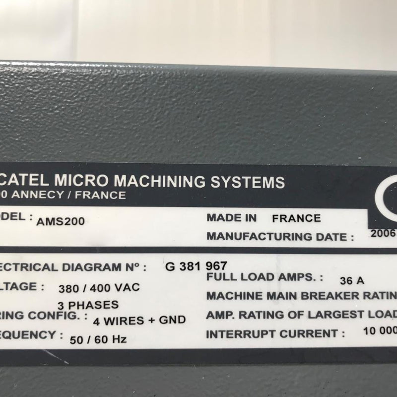 Pfeiffer / Alcatel Adixen AMS 200 SE Etcher