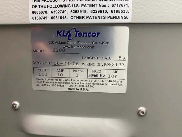 KLA Candela 6100 Optical Surface Analyzer