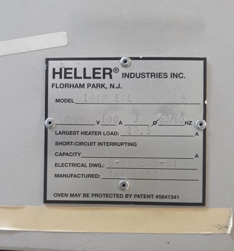 Heller 1810 EXL Reflow Oven