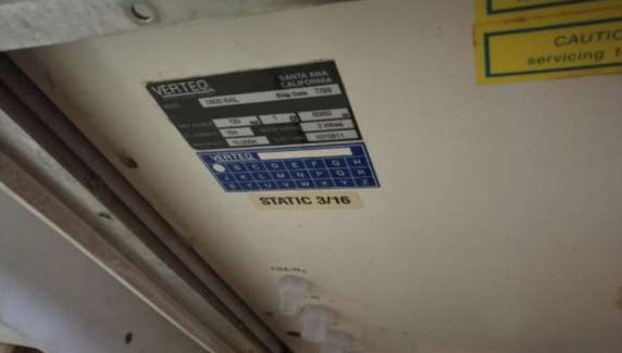 Verteq 1800-6 AL SRD (Spin Rinse Dryer)