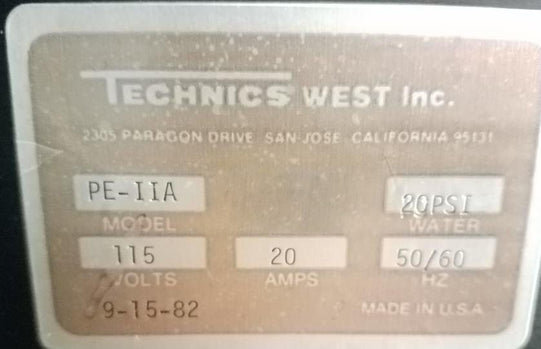 Technics PE II A Plasma Etcher